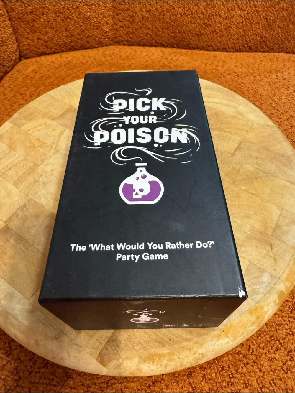 Pick Your Poison Party Game - Black Box with Purple Icon